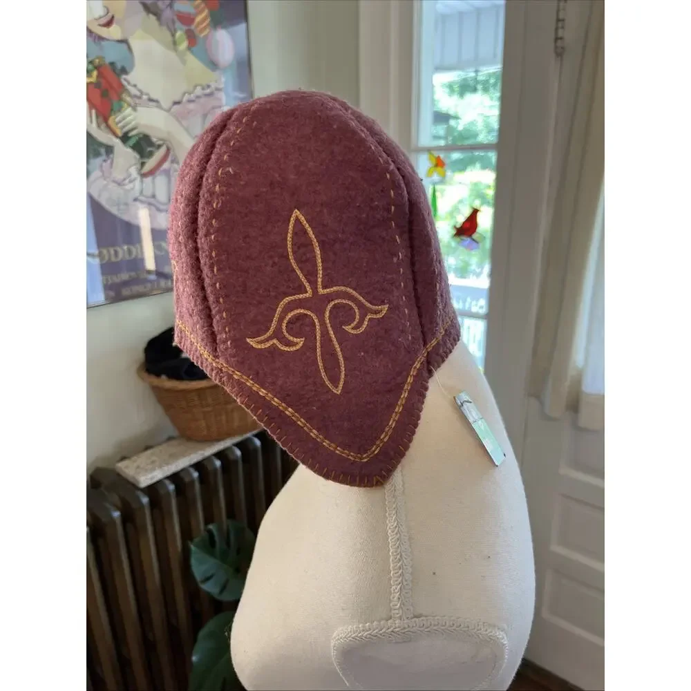 Russian Wool Felt Viking Cosplay Ren Fair Festival Medieval Hat Cap Womens S